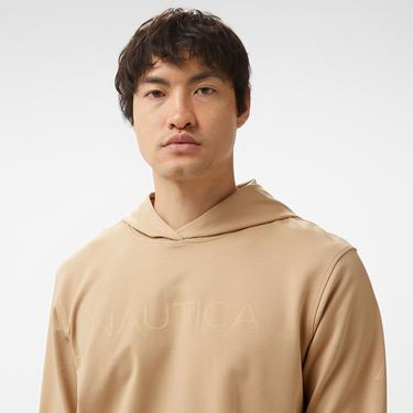  Nautica Erkek Bej Standart Fit Sweatshirt