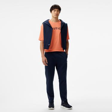  Nautica Erkek Turuncu Oversize T-Shirt