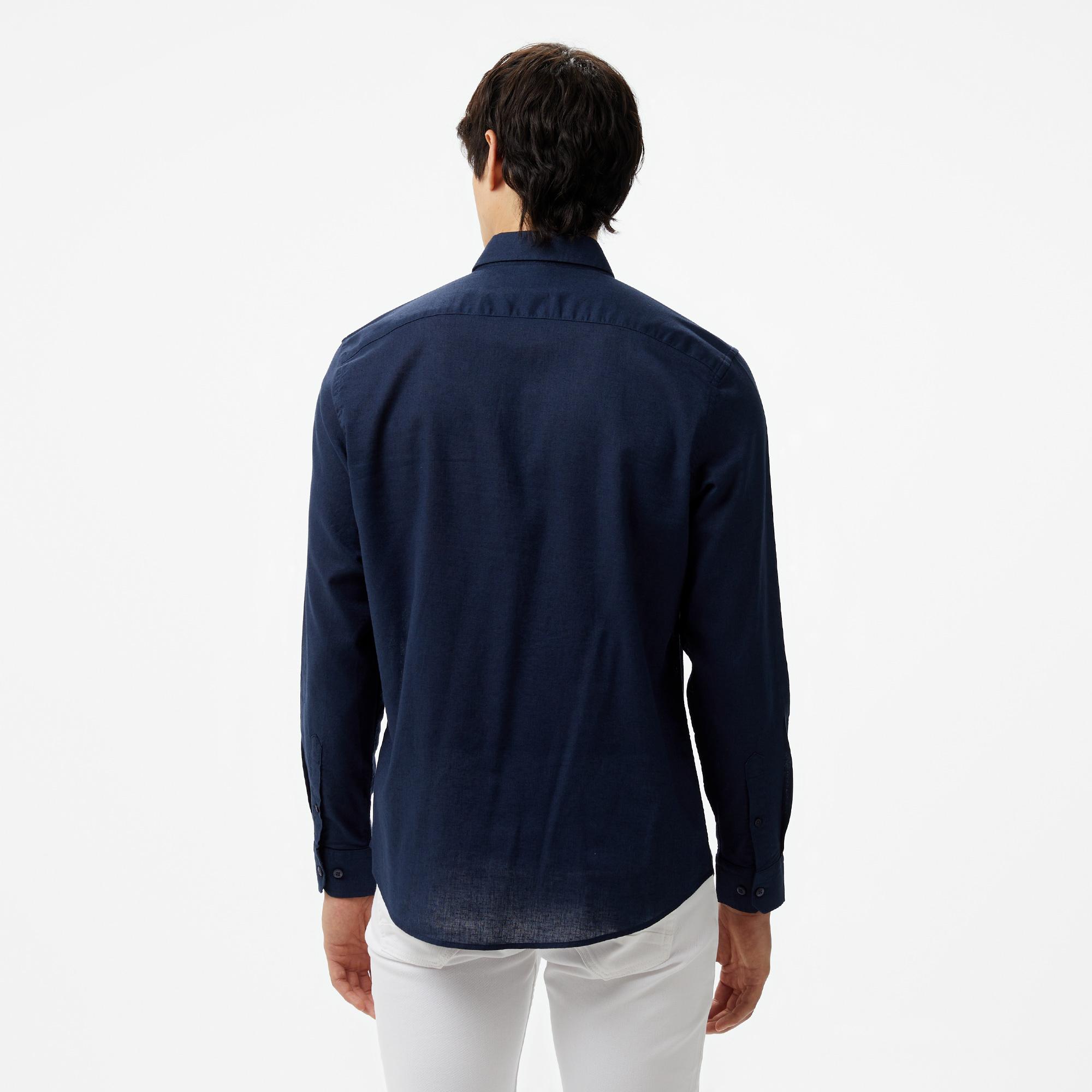 Nautica Erkek Lacivert Classic Fit Gömlek