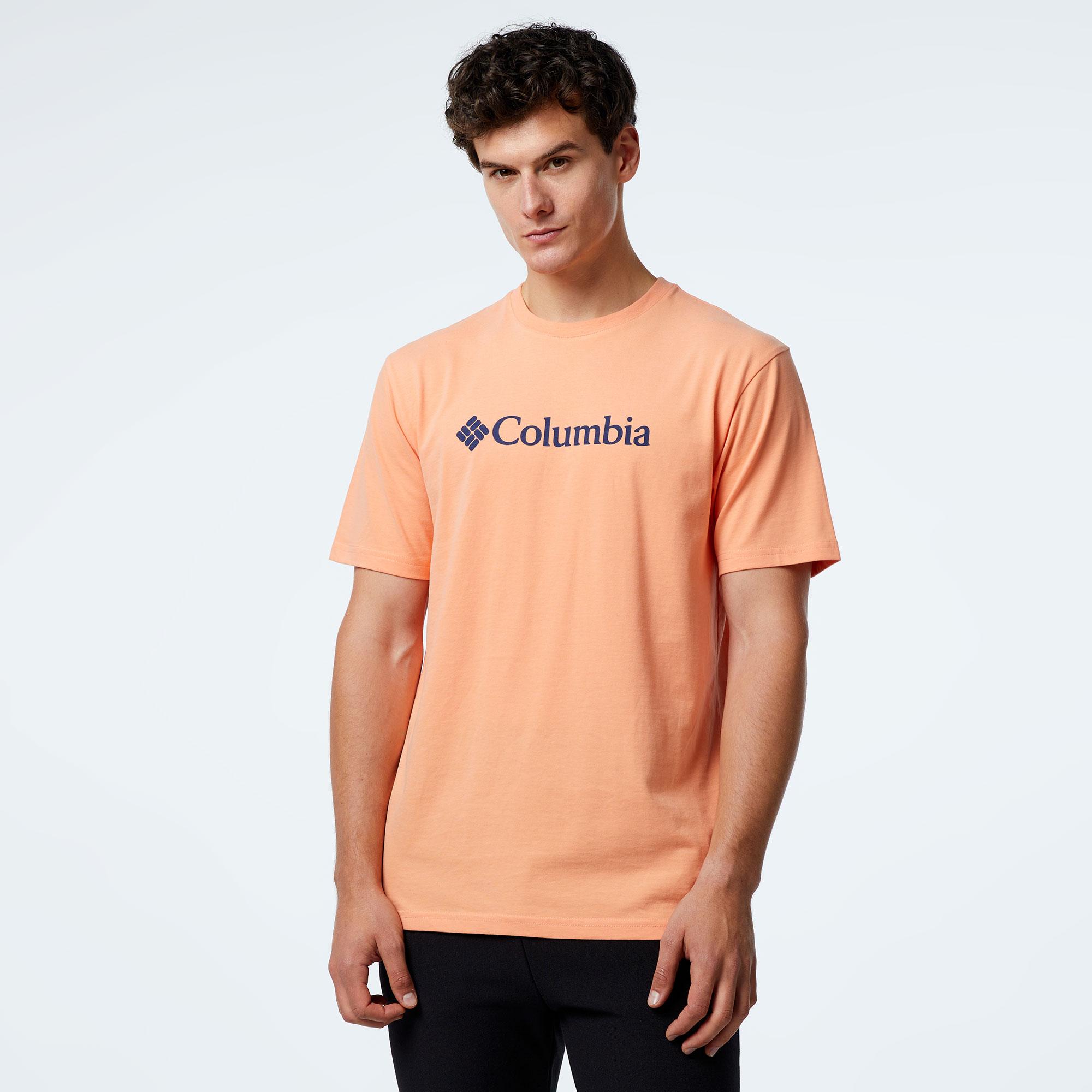 Columbia O Neck Erkek Sarı Günlük T-Shirt