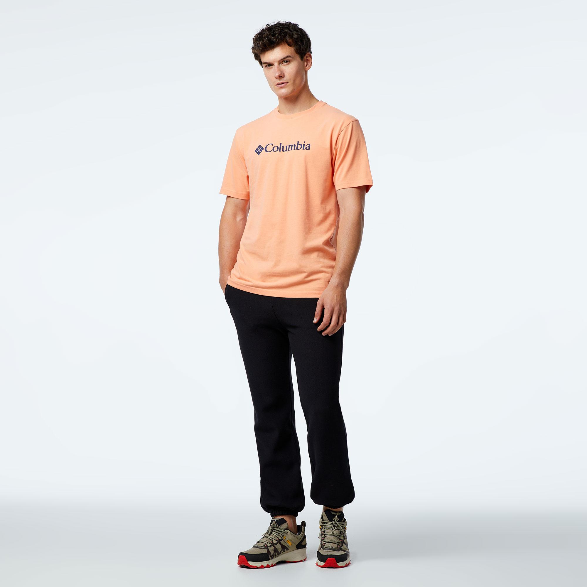 Columbia O Neck Erkek Sarı Günlük T-Shirt