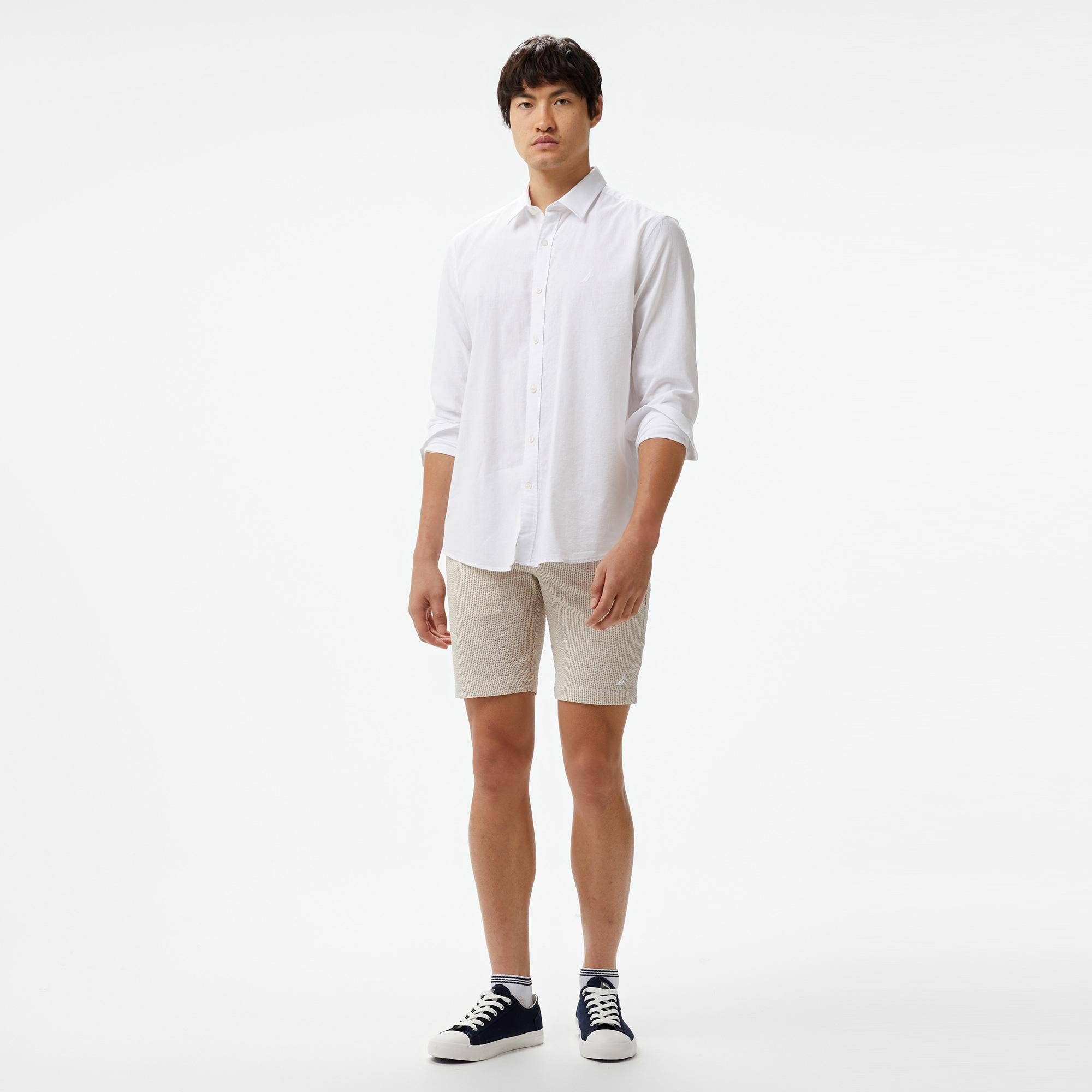 Nautica Erkek Beyaz Classic Fit Gömlek