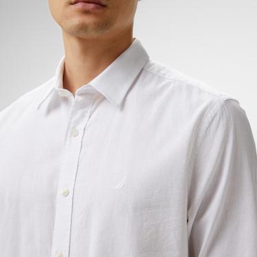  Nautica Erkek Beyaz Classic Fit Gömlek