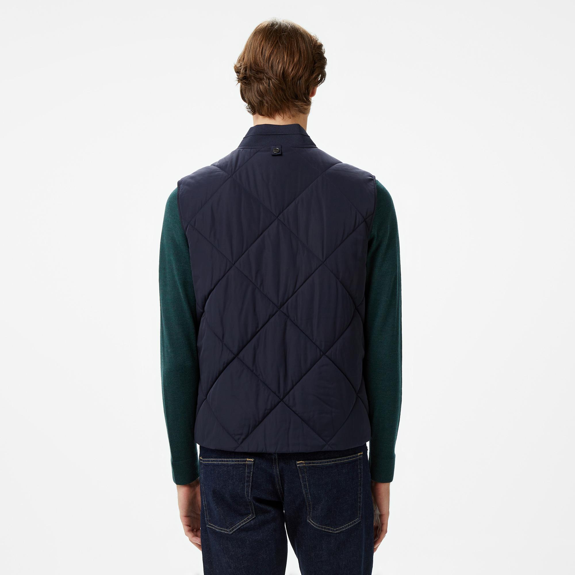 Calvin Klein Diamond Quilt Vest Erkek Lacivert Yelek