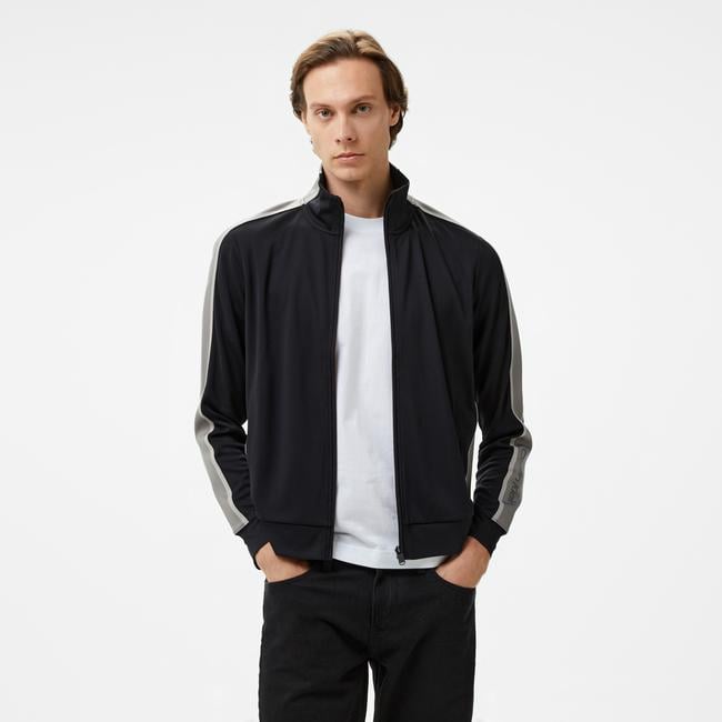  Calvin Klein Full Zip Erkek Siyah Sweatshirt