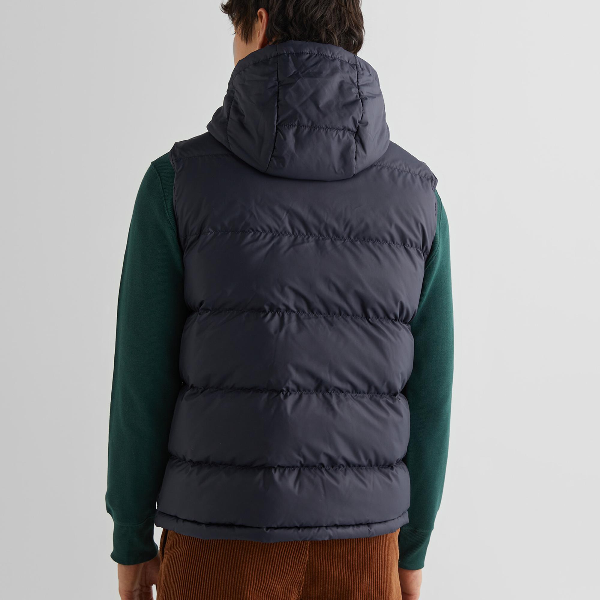 GANT Erkek Lacivert Kapüşonlu Yelek