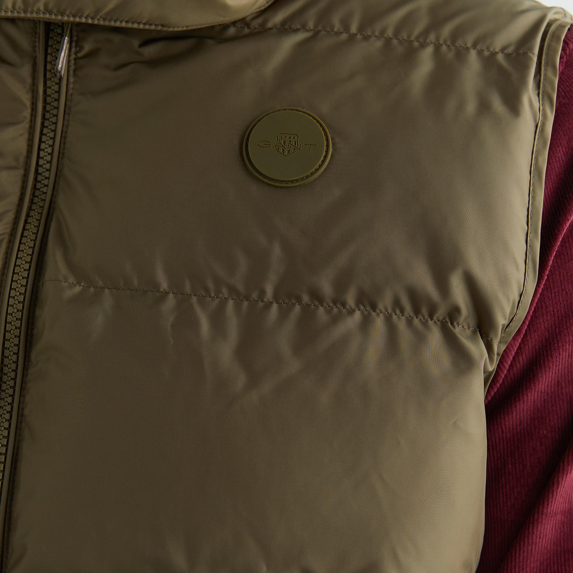 GANT Erkek Yeşil Kapüşonlu Yelek