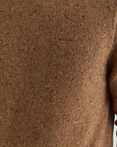  GANT Erkek Kahverengi Regular Fit Bisiklet Yaka Kazak