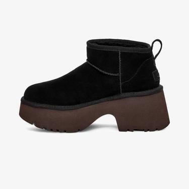  UGG Classic Ultra Mini New Heights Kadın Siyah Bot