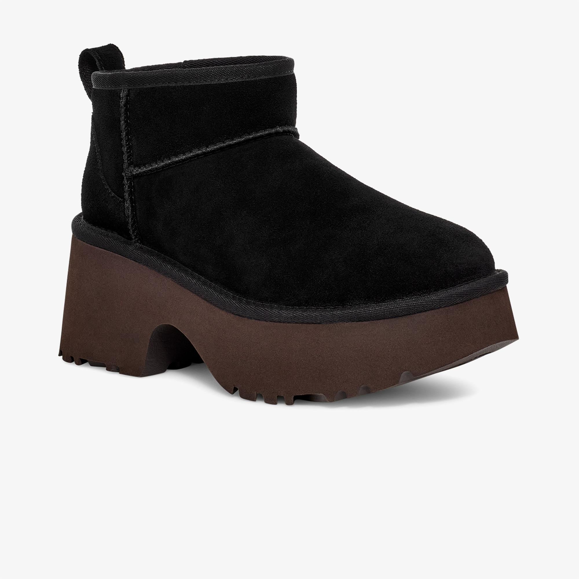 UGG Classic Ultra Mini New Heights Kadın Siyah Bot