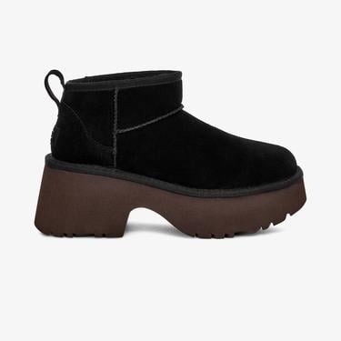  UGG Classic Ultra Mini New Heights Kadın Siyah Bot