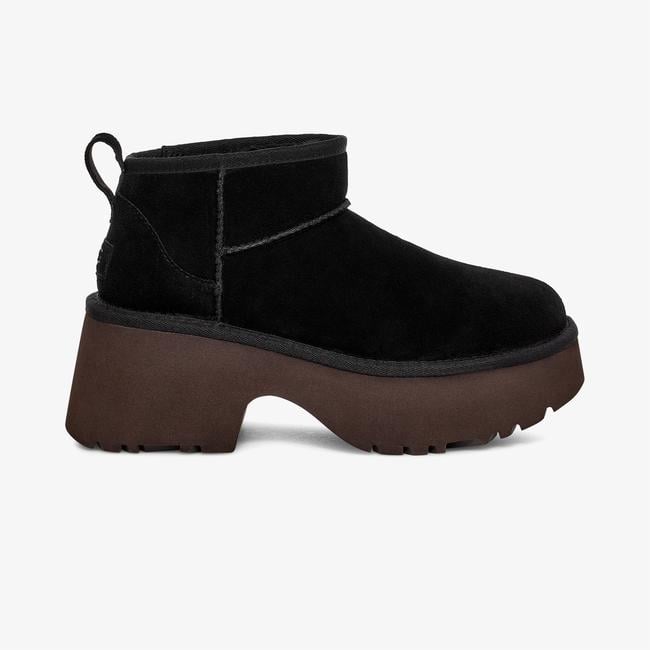  UGG Classic Ultra Mini New Heights Kadın Siyah Bot