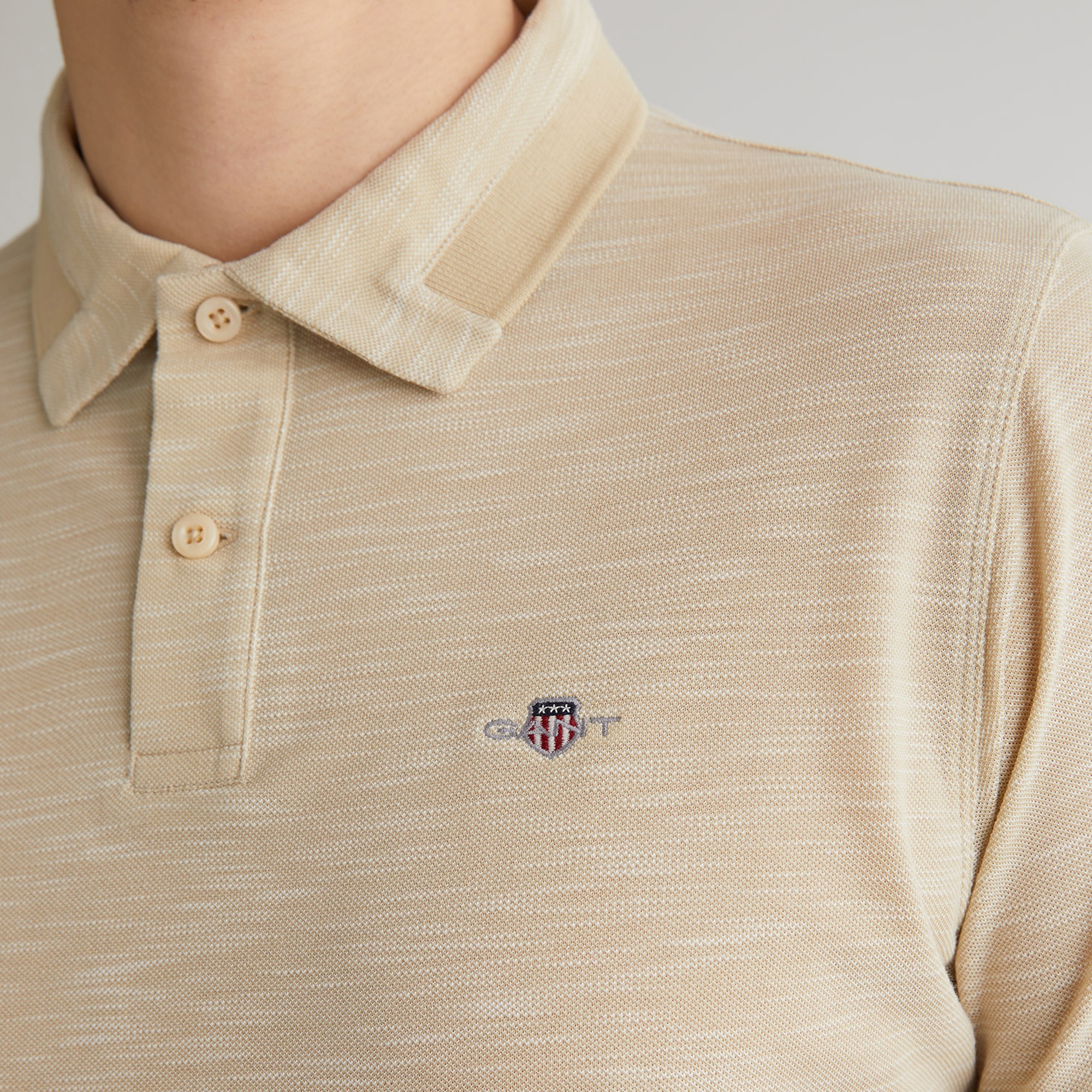 GANT Erkek Bej Regular Fit Logolu Polo