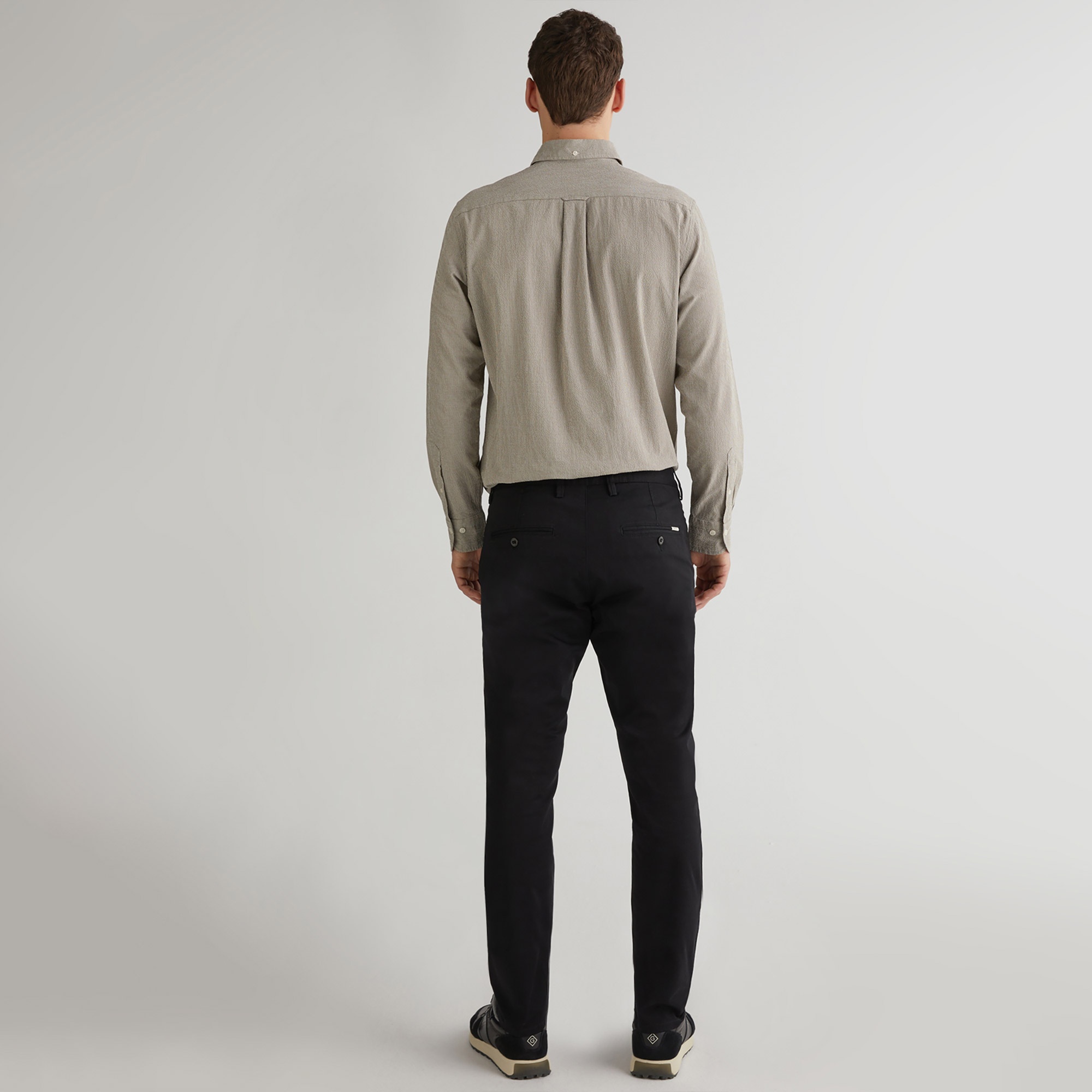 GANT Erkek Siyah Slim Fit Chino Pantolon