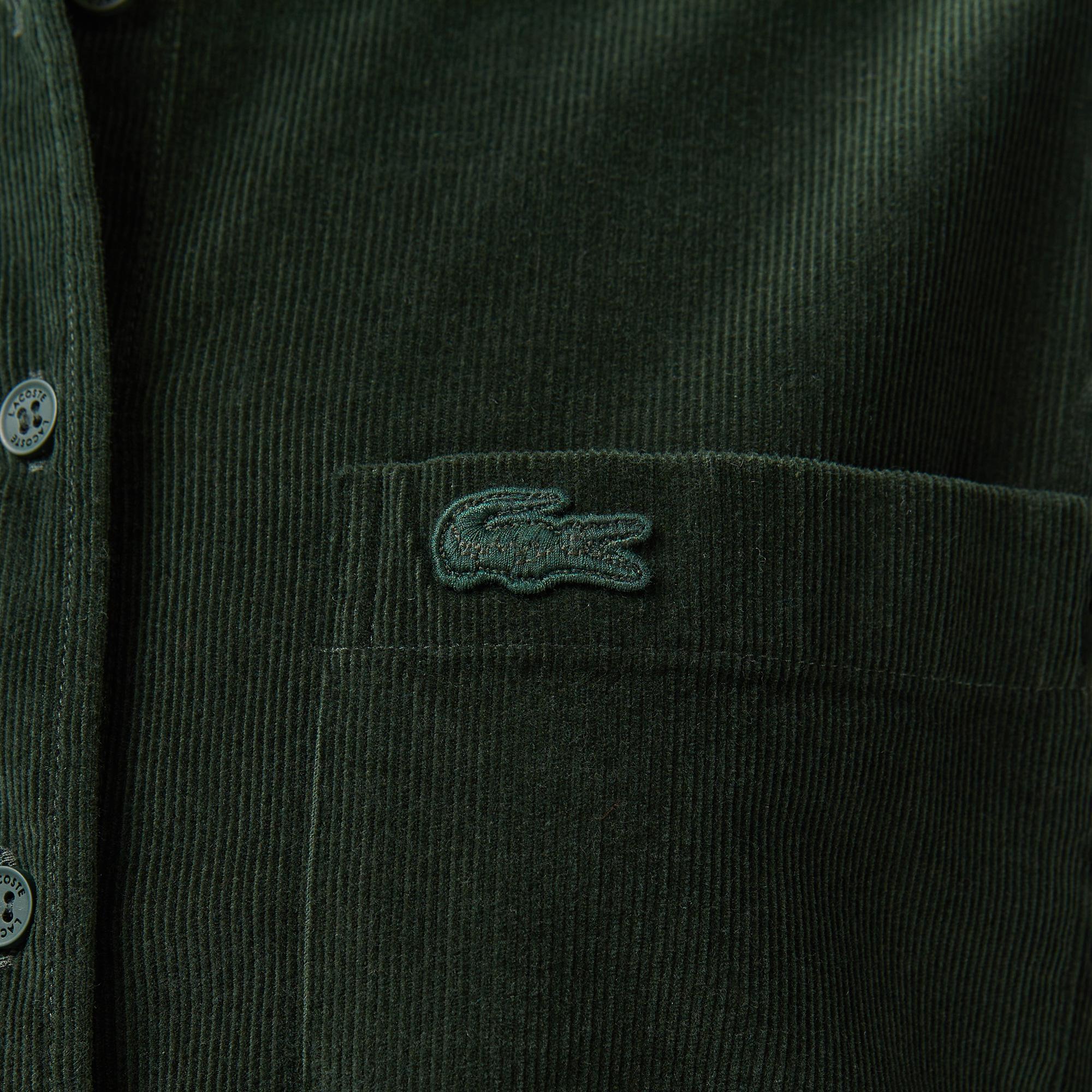 Kadın Relaxed Fit Koyu Yeşil Gömlek