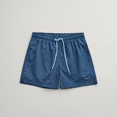  GANT Erkek Mavi Regular Fit Logolu Mayo Şort