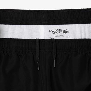  Lacoste Erkek Regular Fit Fermuarlı Yaka Baskılı Siyah Eşofman Takımı