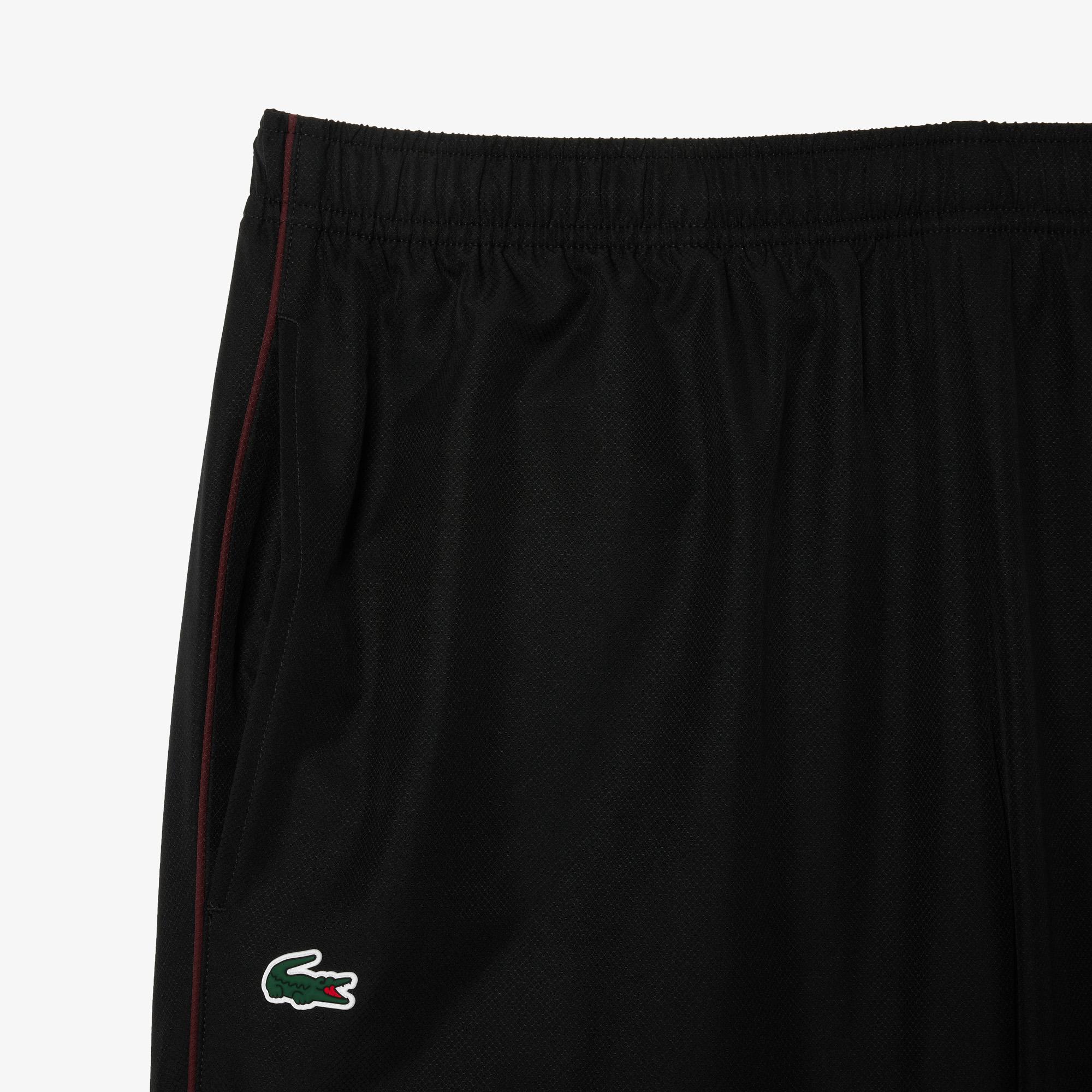 Lacoste Erkek Regular Fit Fermuarlı Yaka Baskılı Siyah Eşofman Takımı
