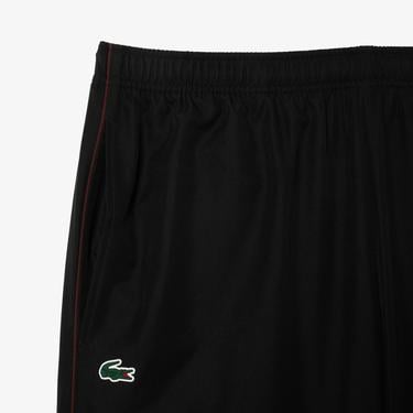  Lacoste Erkek Regular Fit Fermuarlı Yaka Baskılı Siyah Eşofman Takımı