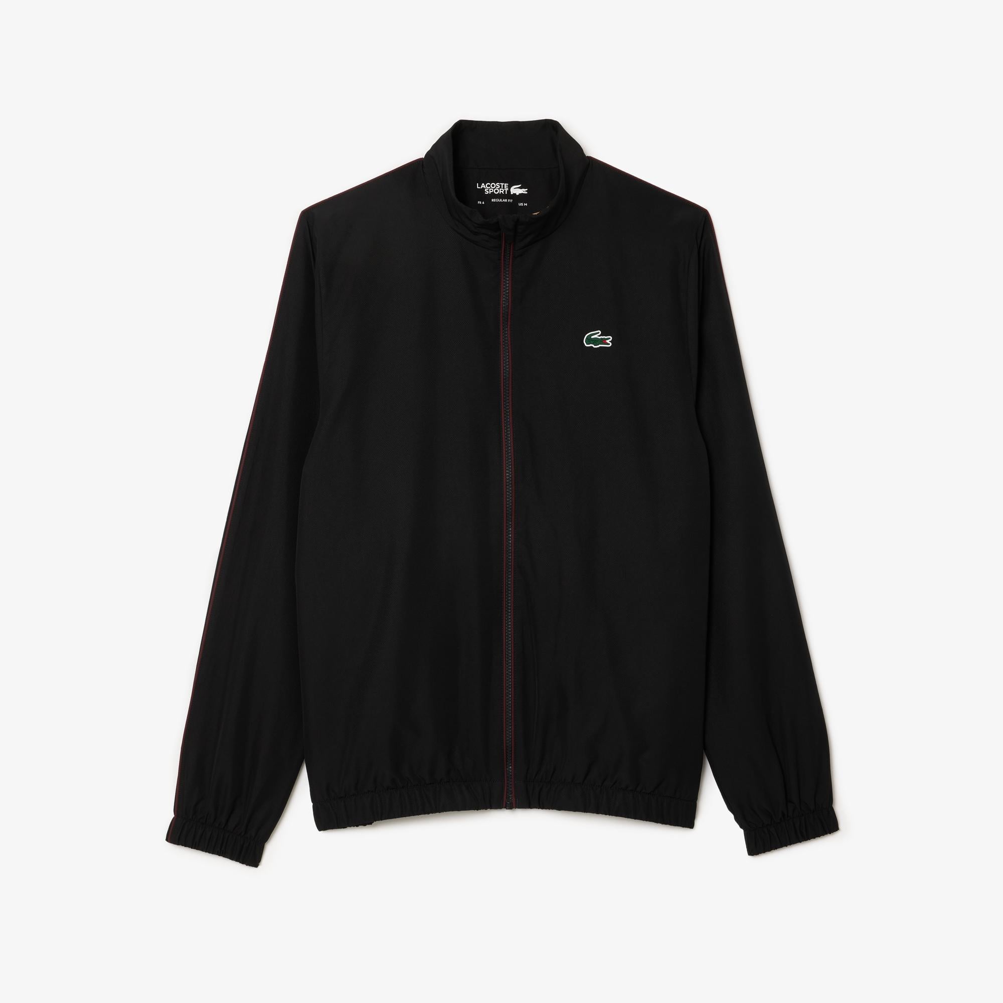 Lacoste Erkek Regular Fit Fermuarlı Yaka Baskılı Siyah Eşofman Takımı