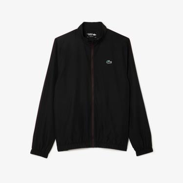  Lacoste Erkek Regular Fit Fermuarlı Yaka Baskılı Siyah Eşofman Takımı