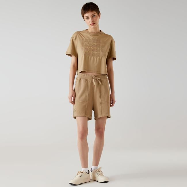  Lacoste x House of SuperStep Kadın Kahverengi Şort