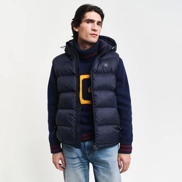  GANT Erkek Lacivert Regular Fit Kapüşonlu Yelek
