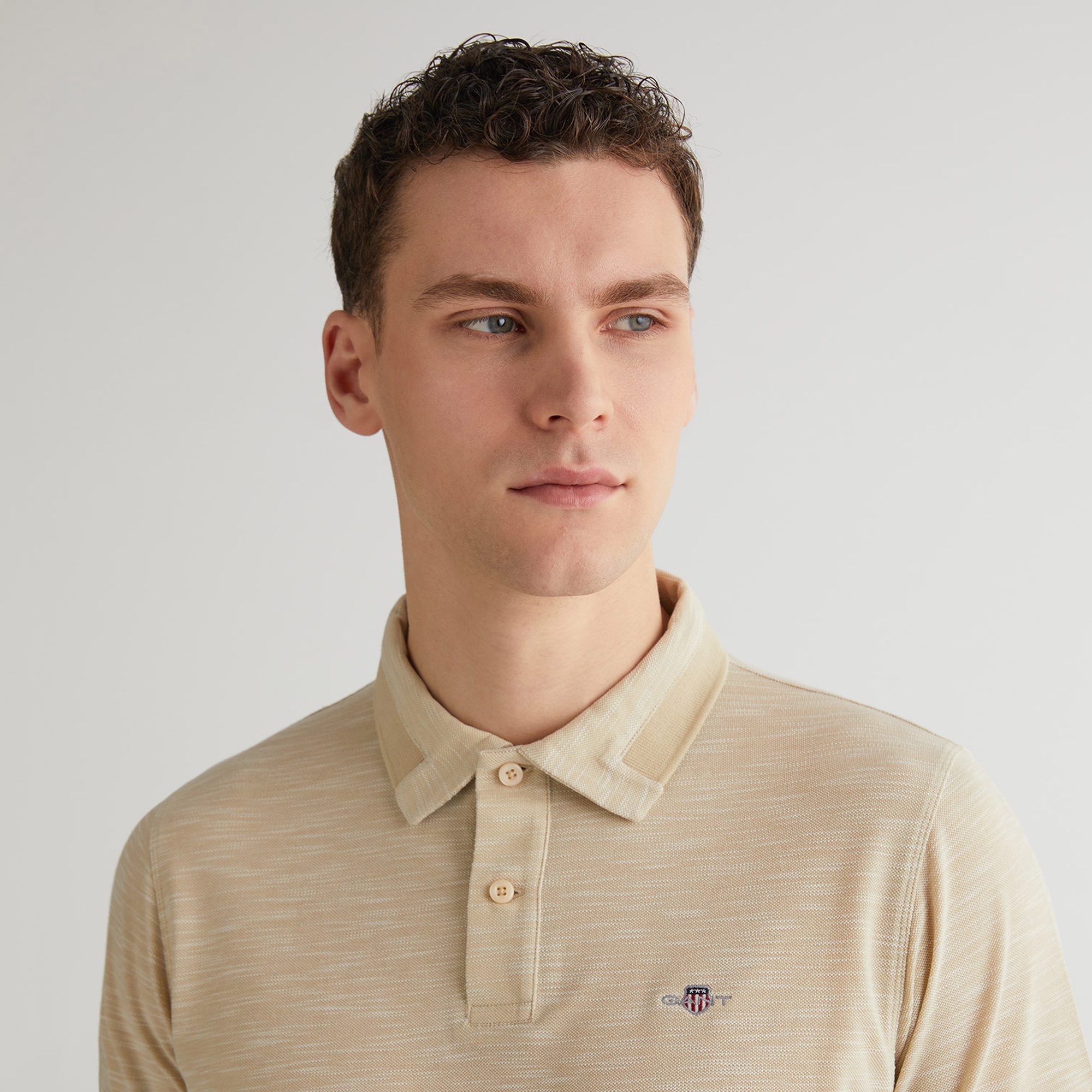 GANT Erkek Bej Regular Fit Logolu Polo