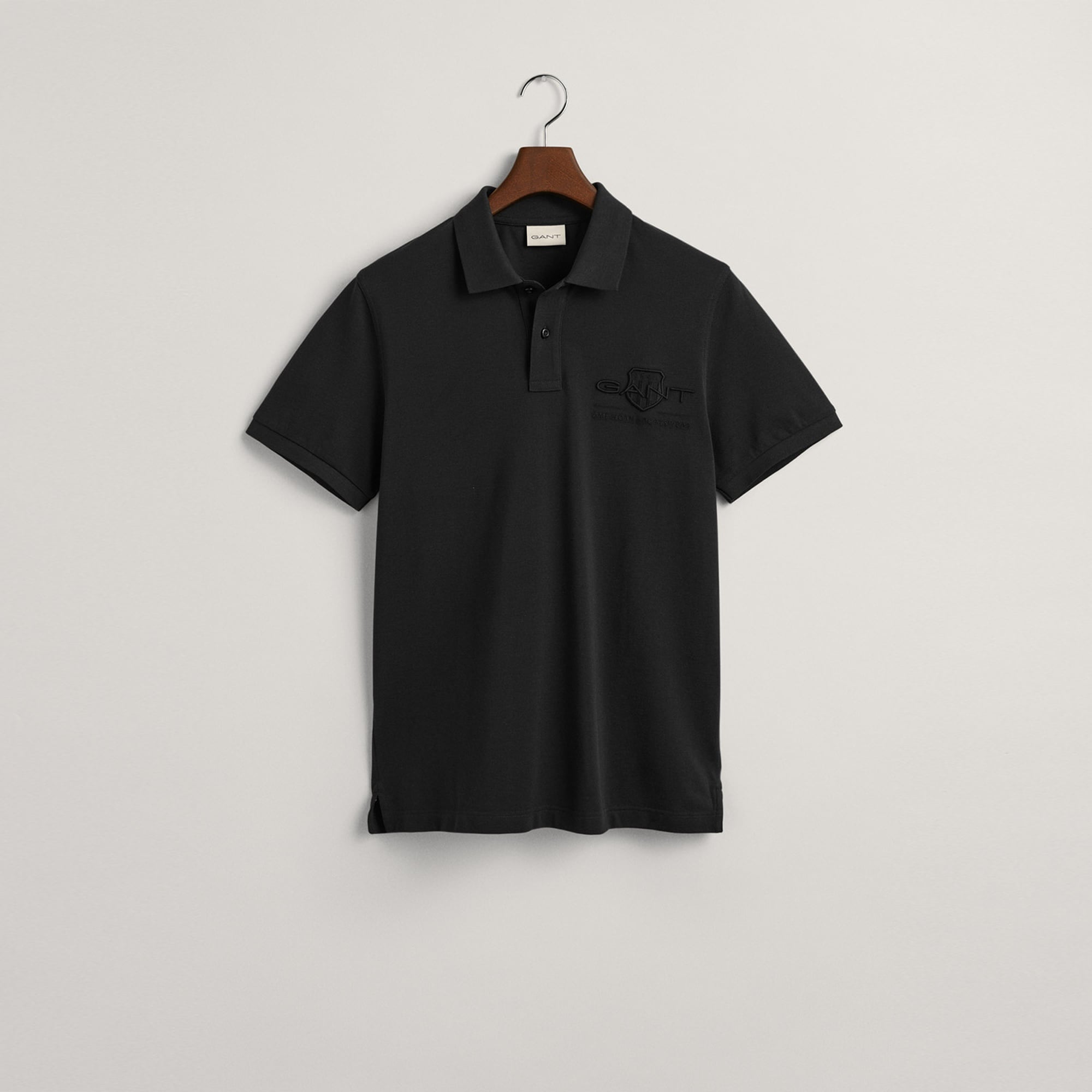 GANT Erkek Siyah Regular Fit Logolu Polo