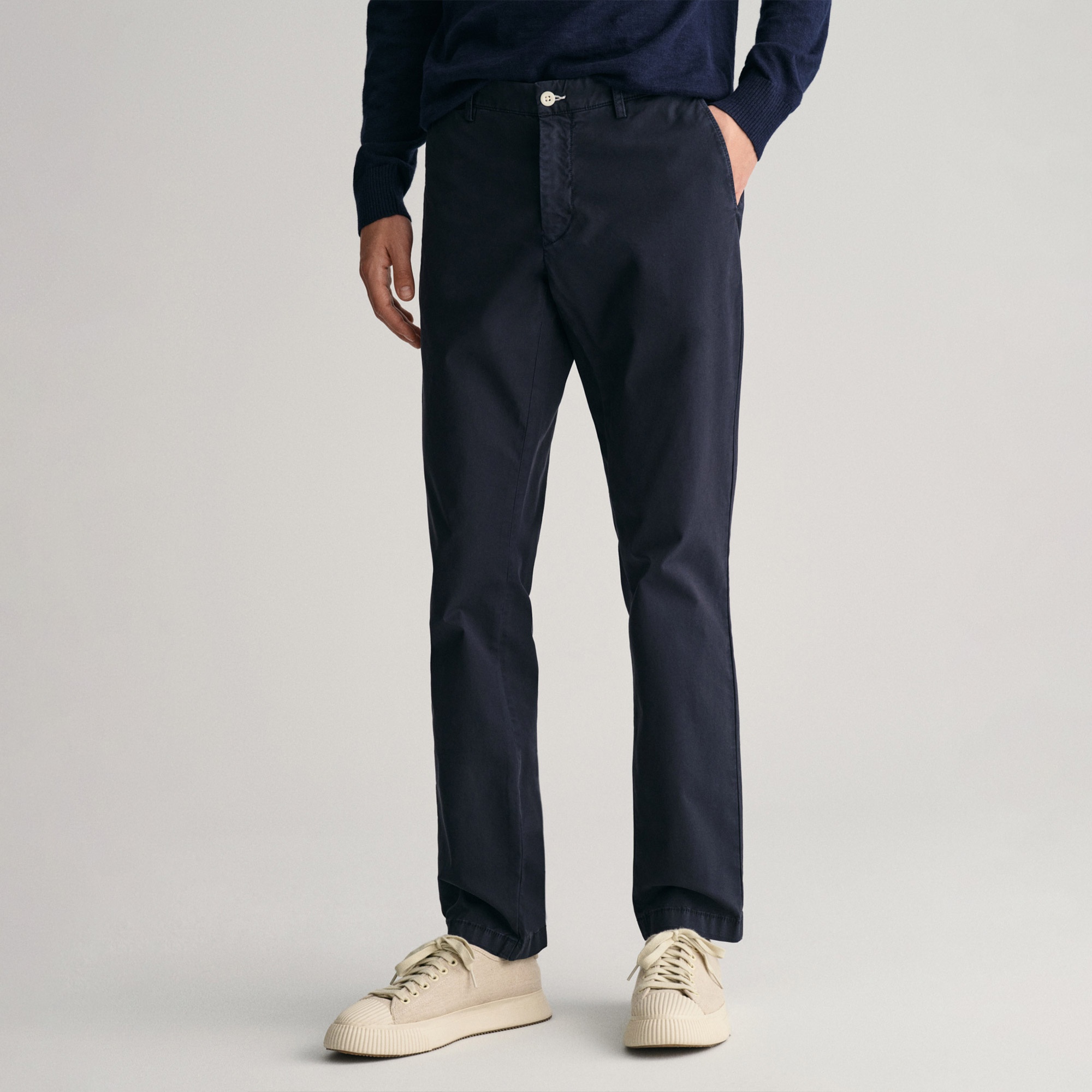 GANT Erkek Lacivert Slim Fit Pantolon