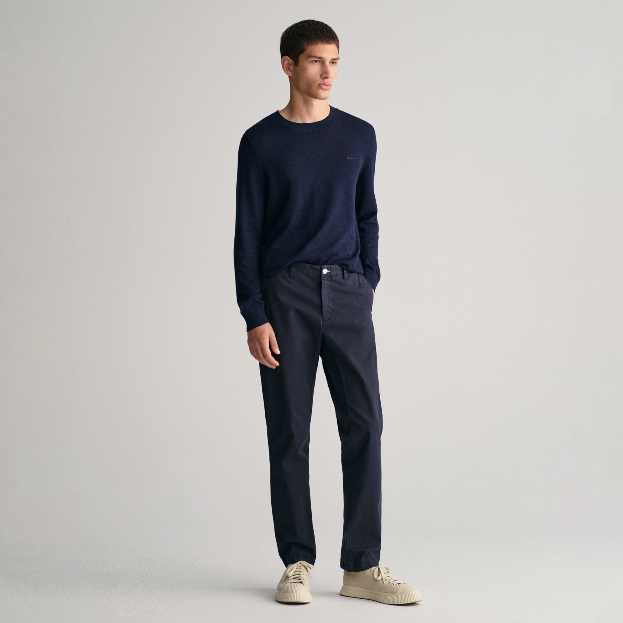GANT Erkek Lacivert Slim Fit Pantolon