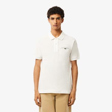  Lacoste Erkek Classic Fit Kısa Kollu Beyaz Polo