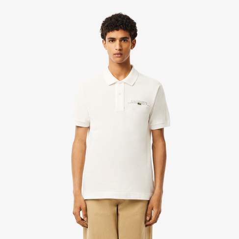  Lacoste Erkek Classic Fit Kısa Kollu Beyaz Polo