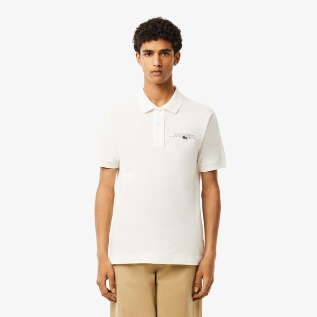  Lacoste Erkek Classic Fit Kısa Kollu Beyaz Polo