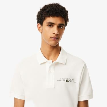  Lacoste Erkek Classic Fit Kısa Kollu Beyaz Polo