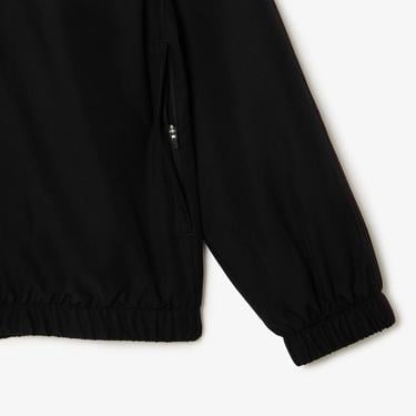  Lacoste Erkek Regular Fit Fermuarlı Yaka Baskılı Siyah Eşofman Takımı