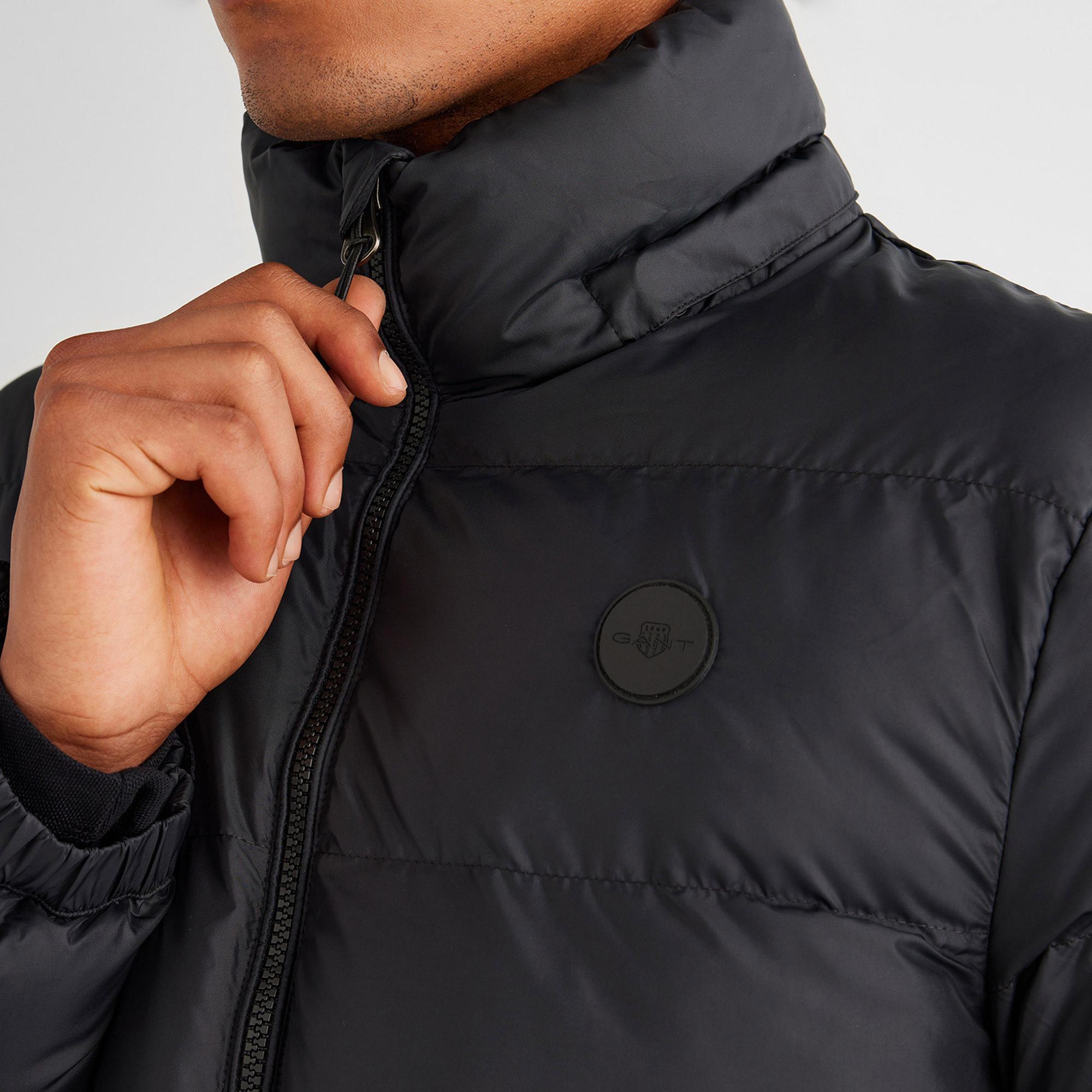 GANT Erkek Siyah Kapüşonlu Mont