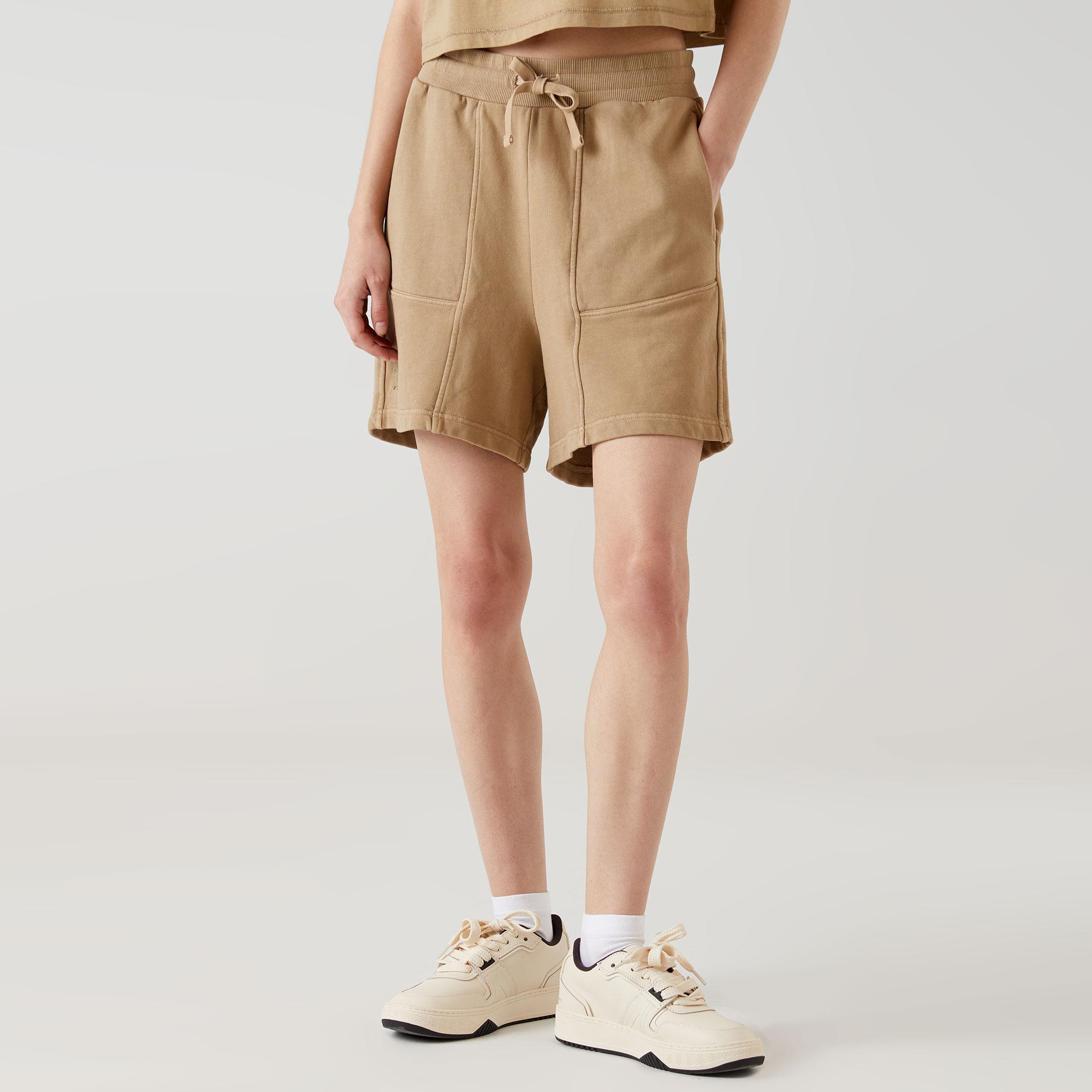 Lacoste x House of SuperStep Kadın Kahverengi Şort