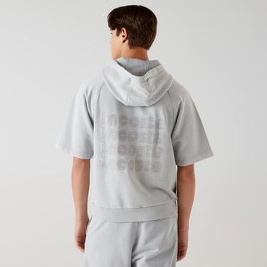  Lacoste x House of SuperStep Erkek Gri Hoodie