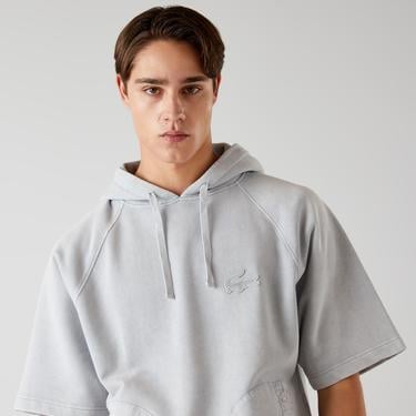  Lacoste x House of SuperStep Erkek Gri Hoodie