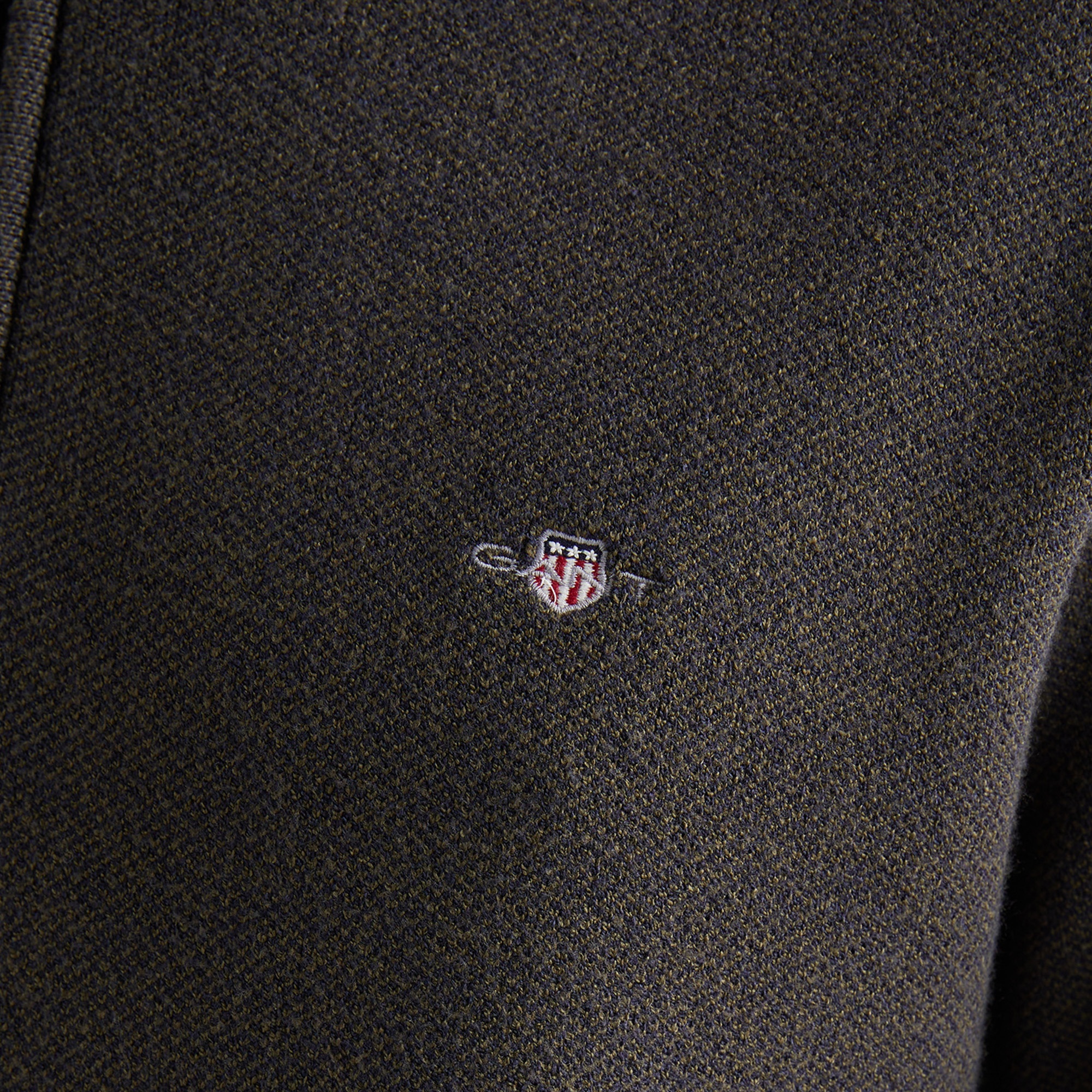 GANT Erkek Yeşil Relaxed Fit Yarım Fermuarlı Kazak