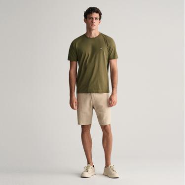  GANT Erkek Yeşil Regular Fit Bisiklet Yaka T-Shirt