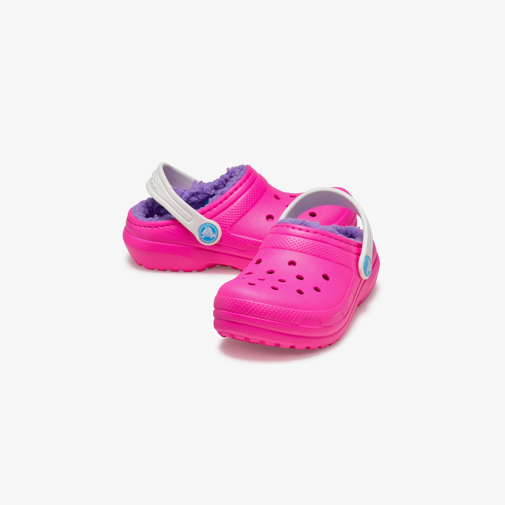 Crocs Classic Lined Clog K Çocuk Pembe Terlik