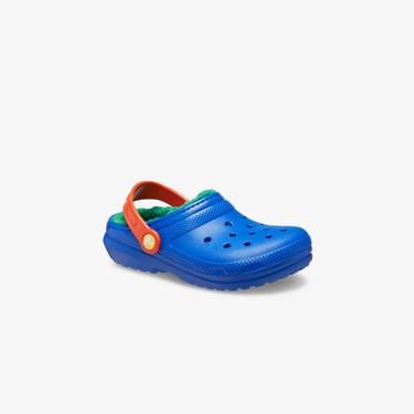  Crocs Classic Lined Clog T Çocuk Mavi Terlik