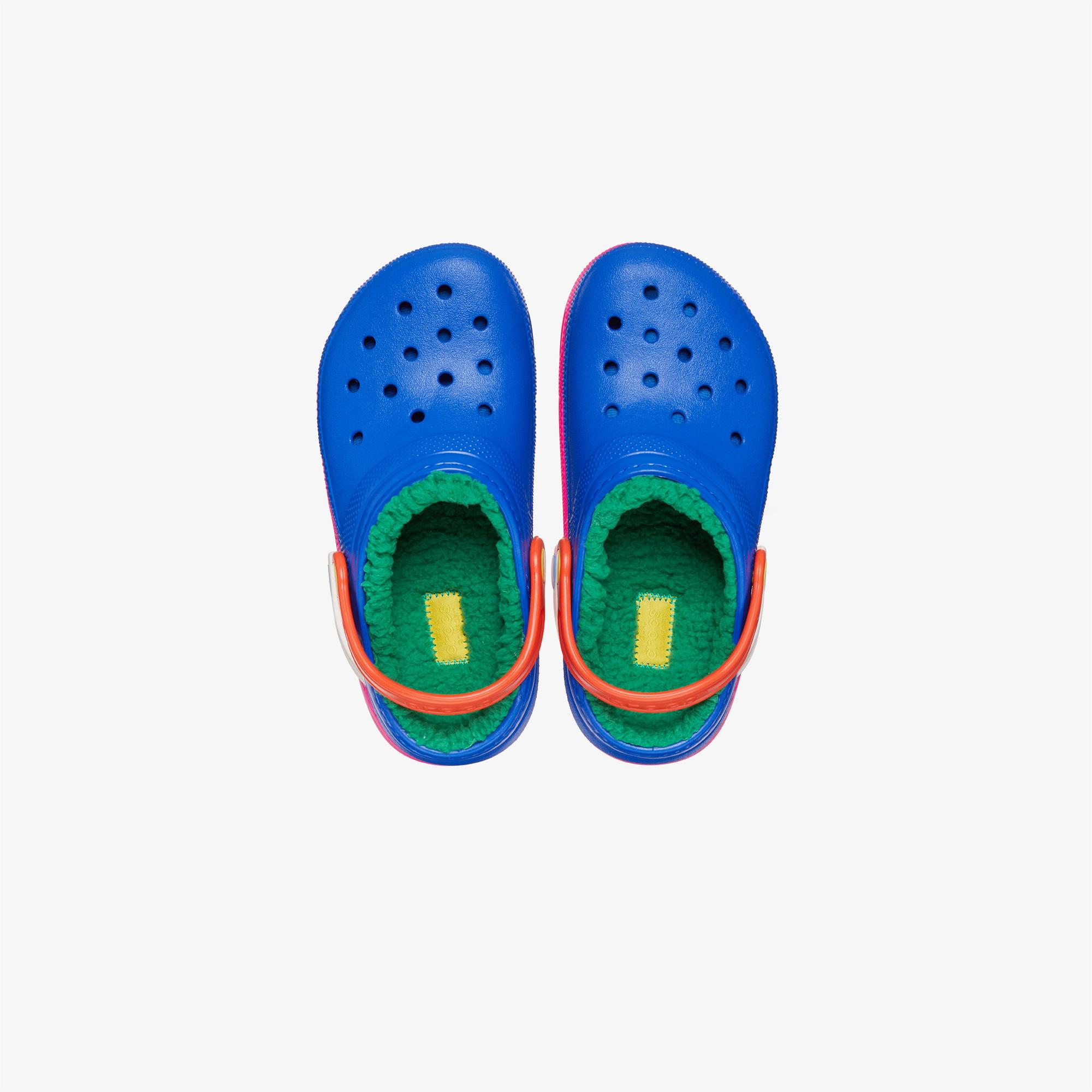 Crocs Classic Lined Clog T Çocuk Mavi Terlik