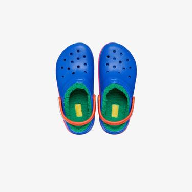  Crocs Classic Lined Clog T Çocuk Mavi Terlik