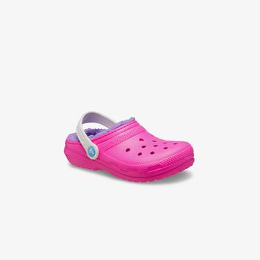  Crocs Classic Lined Clog T Çocuk Pembe Terlik