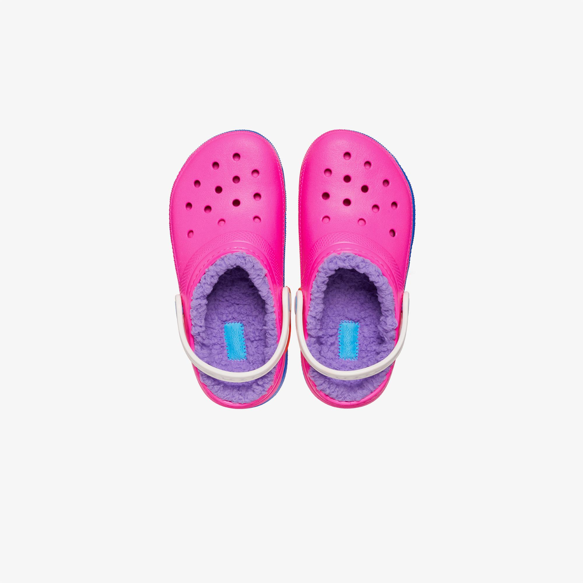 Crocs Classic Lined Clog T Çocuk Pembe Terlik