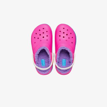  Crocs Classic Lined Clog T Çocuk Pembe Terlik