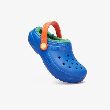  Crocs Classic Lined Clog K Çocuk Mavi Terlik